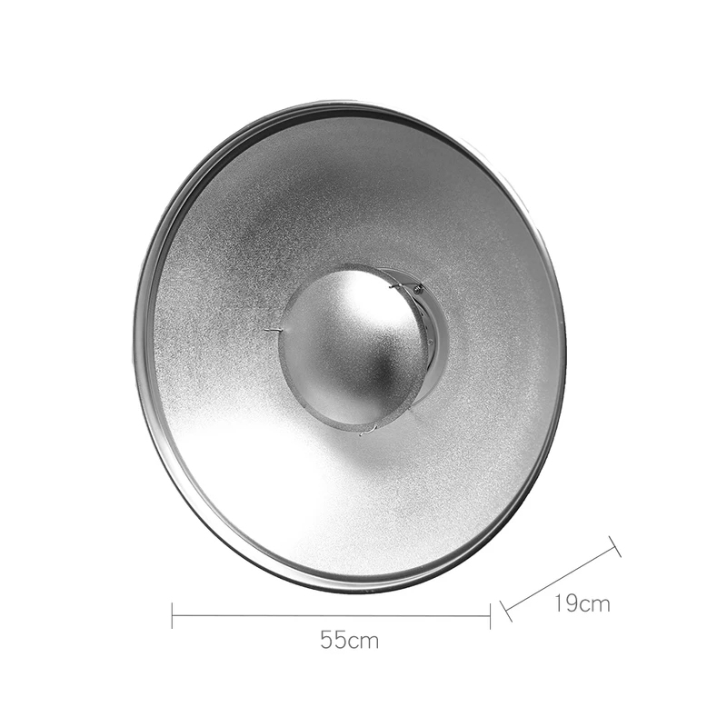Beauty Dish 55Cm - จานสะท้อนแสงสีเงินขนาด 55 ซม. 22 นิ้ว แบบ