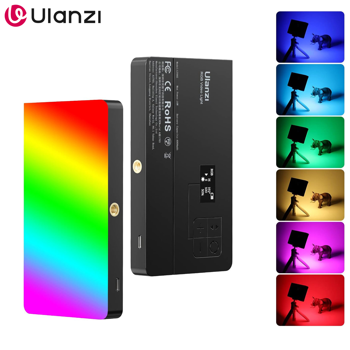 Photography Lighting Outdoor - ไฟวิดีโอ ULANZI LT002 RGB, ไฟ LED