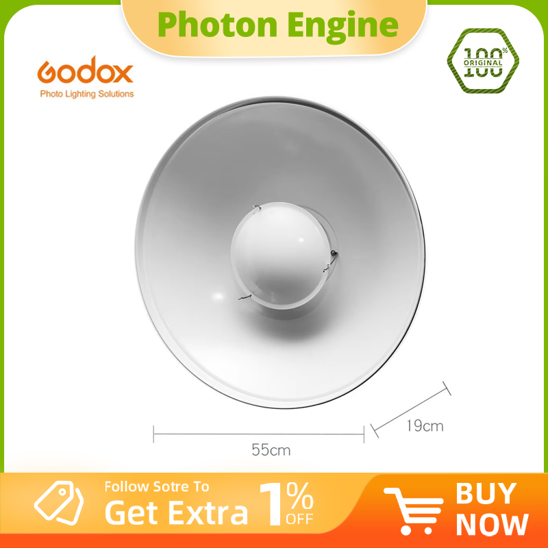Beauty Dish 55Cm - โกด็อกซ์ 55 ซม. 22 นิ้ว สตูดิโอไวท์