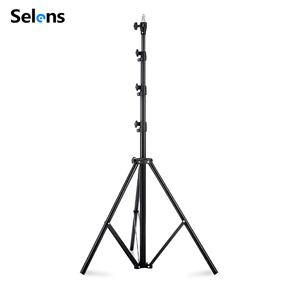 Photography Lighting Softbox - ขาตั้งไฟแบบเบาะลม Selens ขนาด 2.2~3.95 เมตร ขาตั้งอลูมิเนียมอัลลอยด์สำหรับสตูดิโอถ่ายภาพ