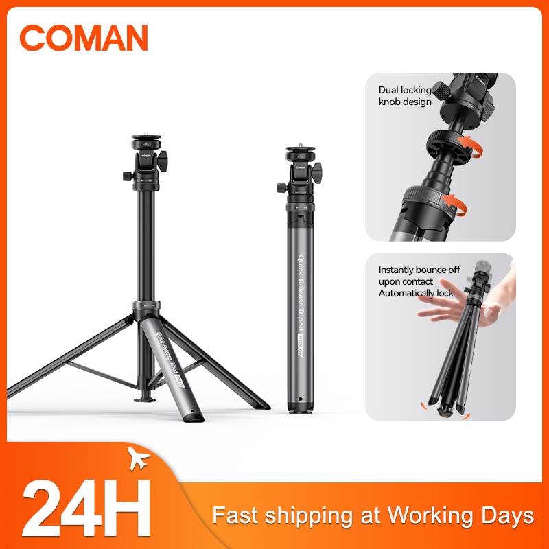 Photography Lighting Softbox - ขาตั้งไฟ COMAN MT68 แบบปลดเร็วเพียงคลิกเดียว สำหรับไฟถ่ายภาพ กล้อง
