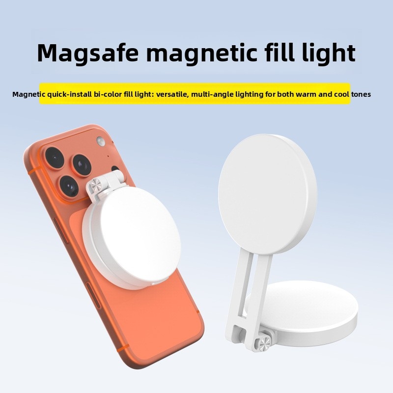 Photography Lighting Description - ไฟวงแหวน LED สำหรับโทรศัพท์ Magsafe แบบพกพา ปรับสีได้