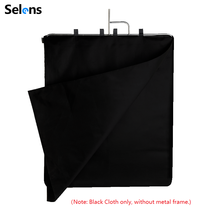 Beauty Dish 55Cm - แผ่นสะท้อนแสงสแตนเลส Selens ขนาด 75x90/188x75 ซม. ผ้าสีดำสำหรับอุปกรณ์ถ่ายภาพ