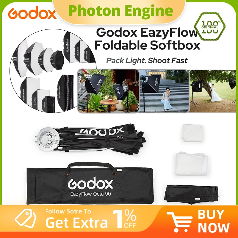Photography Lighting Meter - ซอฟต์บ็อกซ์พับได้ Godox EazyFlow series แบบ Bowens