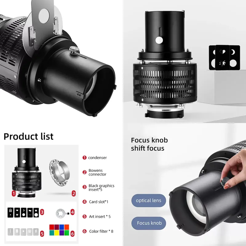 Photography Lighting Brands - แบรนด์สำหรับอุปกรณ์สร้างแสงคุณภาพสูง Bowens Mount Video Optical Snoot