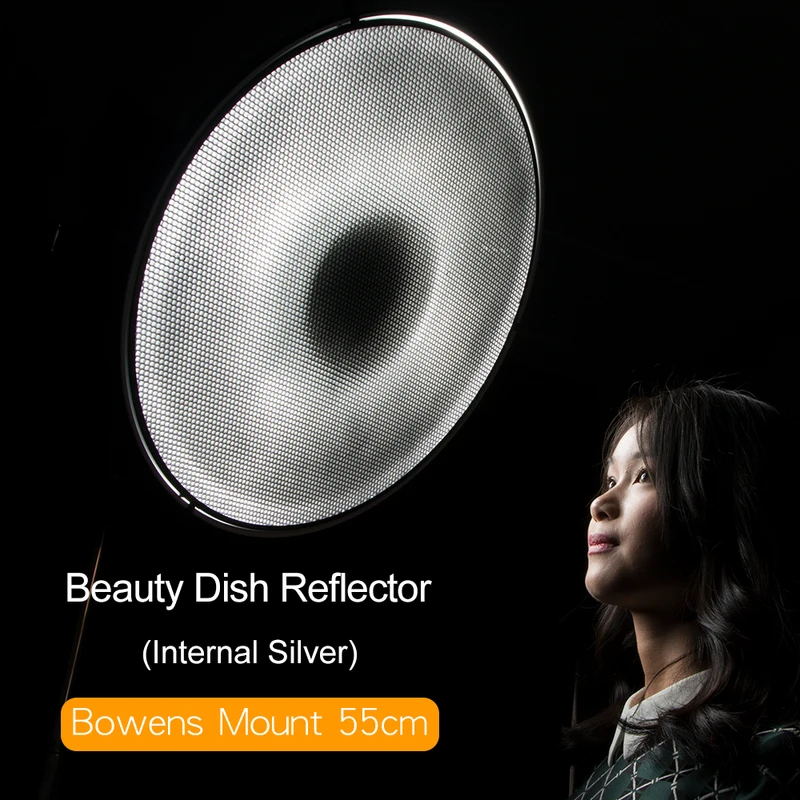 จานสะท้อนแสงสีเงินขนาด 55 ซม.  - Beauty Dish 55Cm บทวิจารณ์และราคา