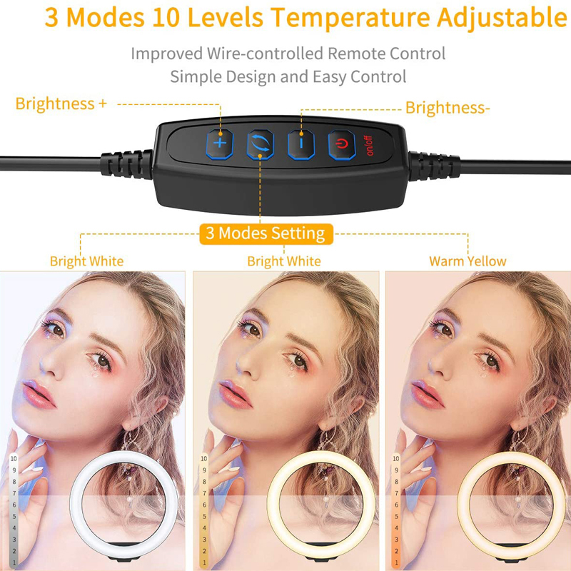 ไฟวงแหวน LED ขนาด 6/10/12 นิ้ว - Photography Lighting Description บทวิจารณ์และราคา