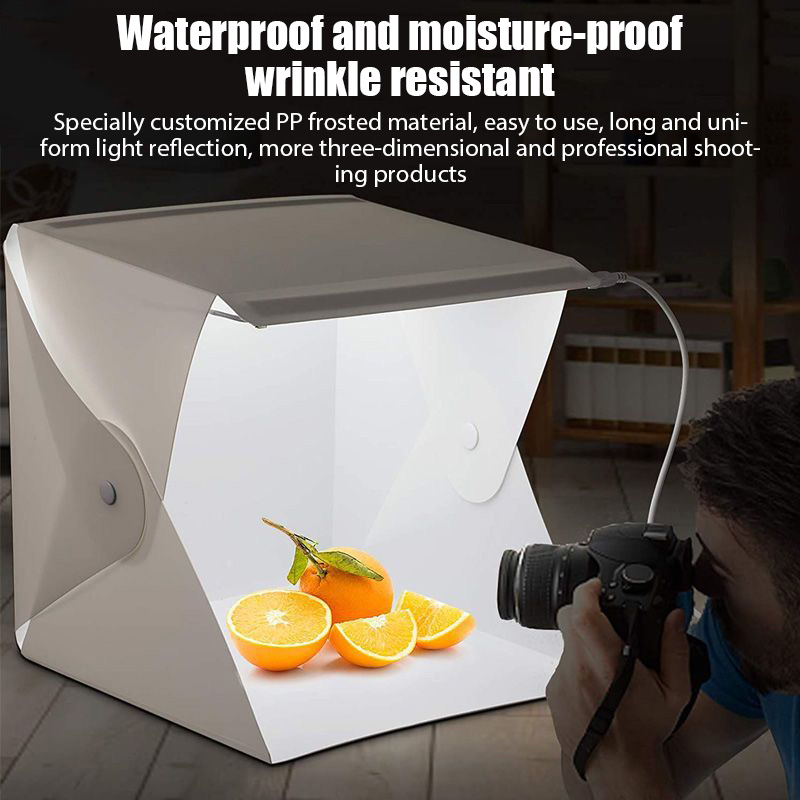 กล่องถ่ายภาพพับได้แบบพกพา พร้อ - Photography Lighting Kit With Backdrop บทวิจารณ์และราคา