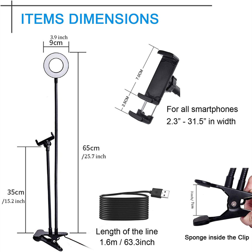 ที่วางโทรศัพท์มือถือแบบยืดหยุ่ - Photography Lighting Description บทวิจารณ์และราคา