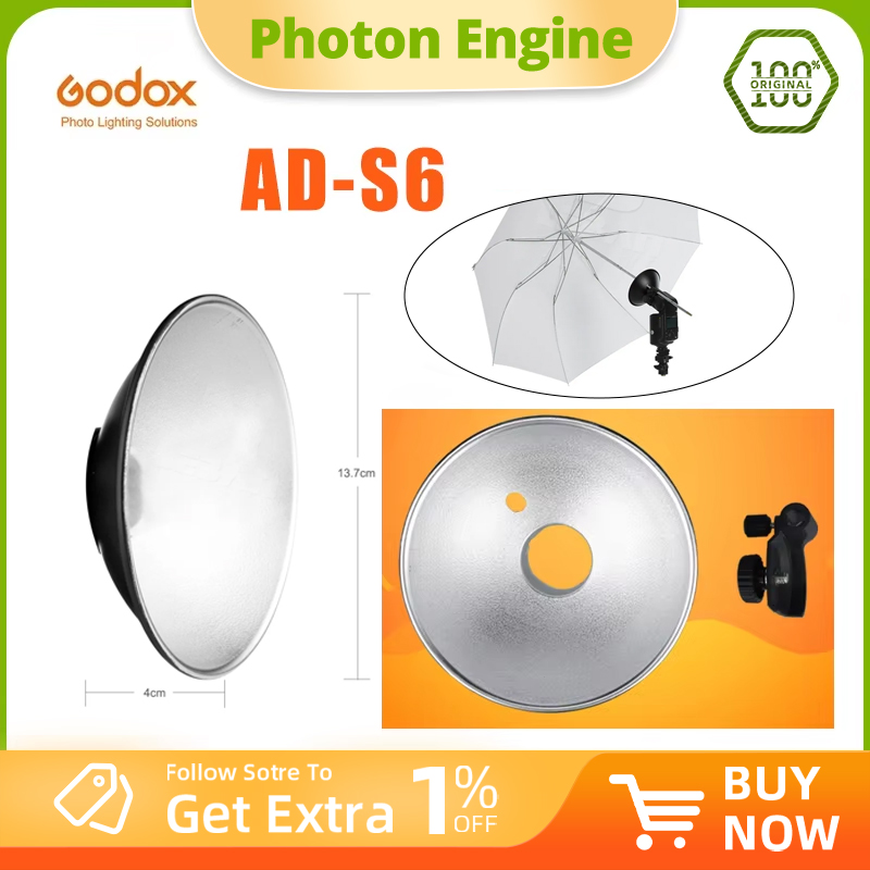 โกด็อกซ์ AD-S6 รีเฟลกเตอร์แบบพ - Beauty Dish 55Cm บทวิจารณ์และราคา