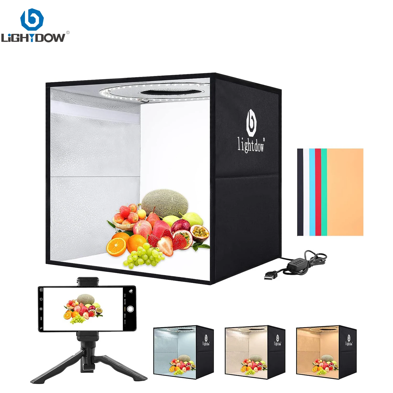 Lightdow Photo Studio Light กล - Photography Lighting Kit With Backdrop บทวิจารณ์และราคา