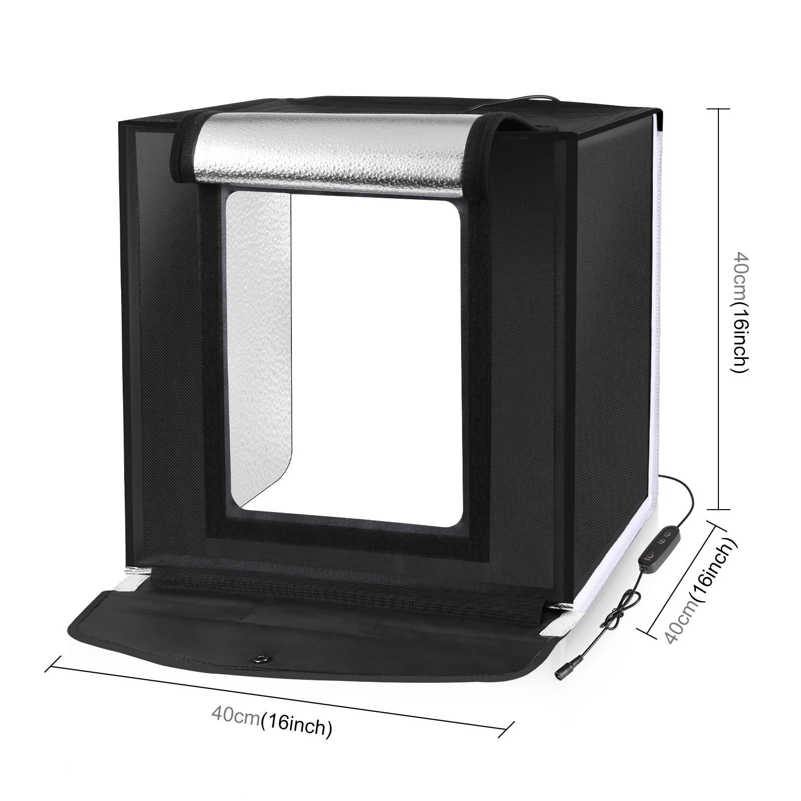 PULUZ 40 ซม.สตูดิโอถ่ายภาพกล่อ - Photography Lighting Kit With Backdrop บทวิจารณ์และราคา