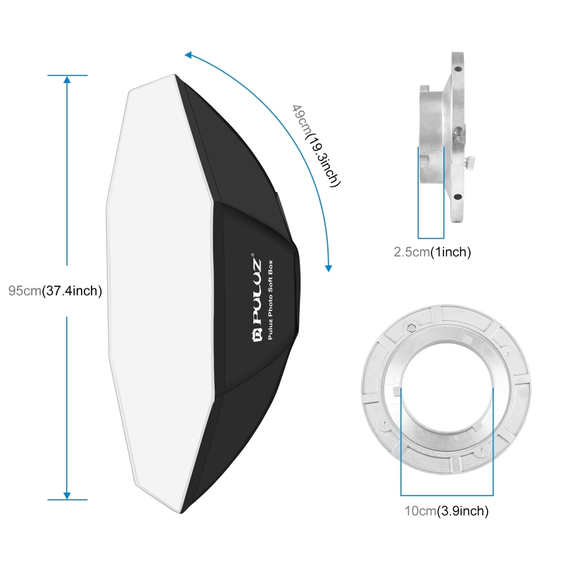 Puluz แผ่นกระจายแสงแปดเหลี่ยม9 - Photography Lighting Softbox บทวิจารณ์และราคา