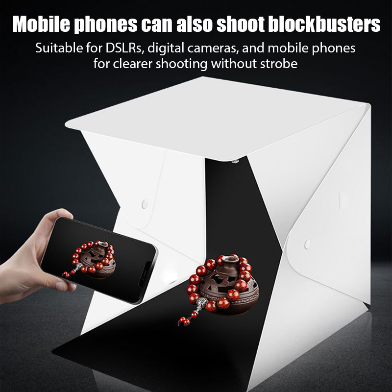กล่องไฟถ่ายภาพขนาดเล็ก 23*22*2 - Photography Lighting Kit With Backdrop บทวิจารณ์และราคา