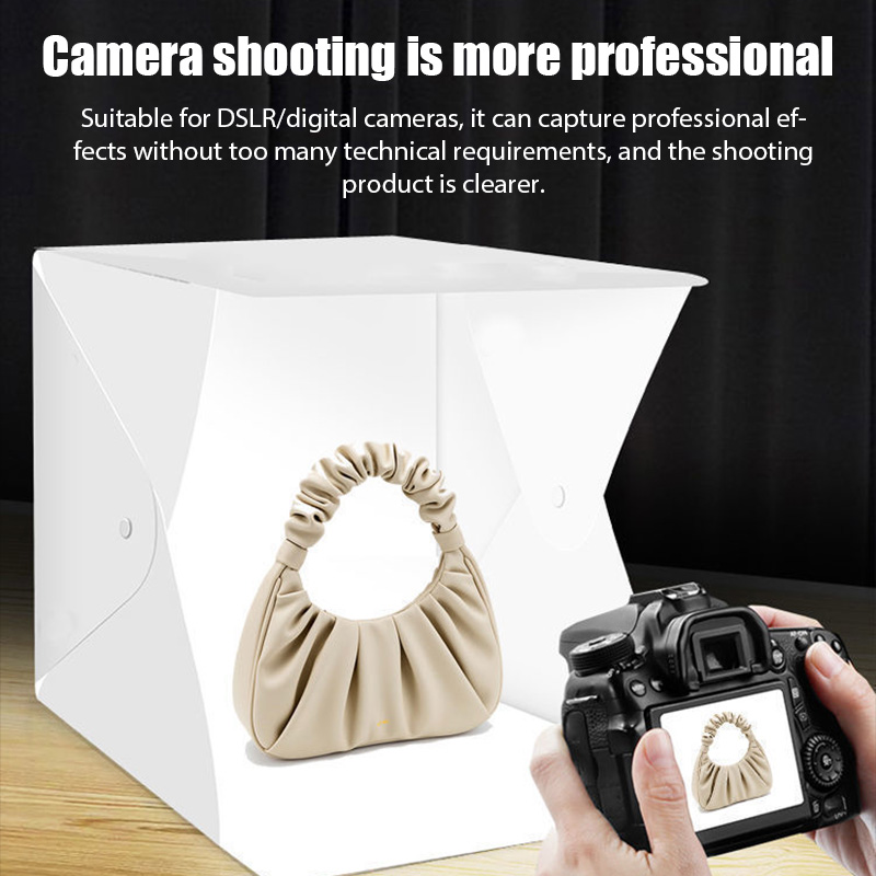 กล่องไฟถ่ายภาพขนาดเล็ก 23*22*2 - Photography Lighting Kit With Backdrop บทวิจารณ์และราคา