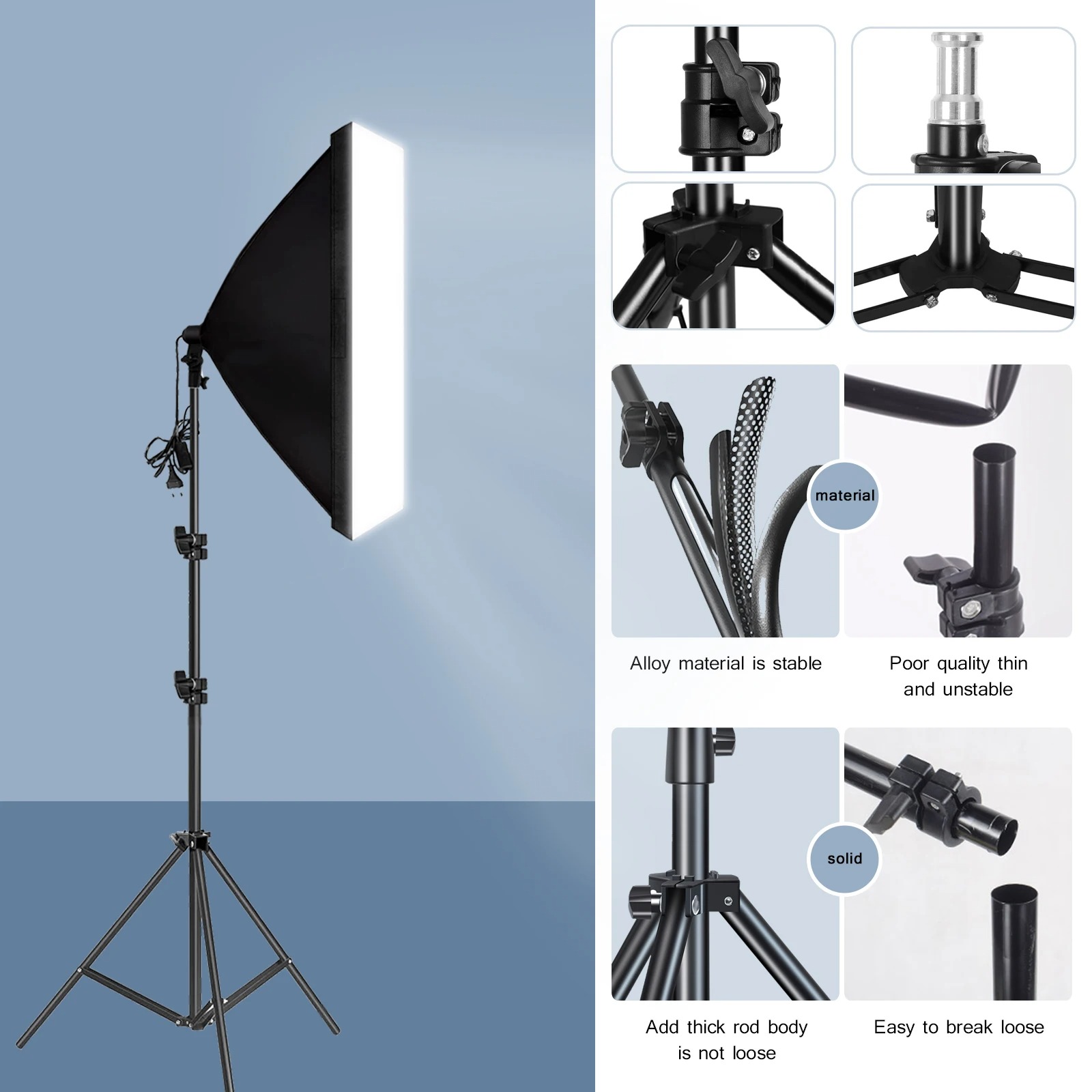 ชุดไฟสตูดิโอสำหรับถ่ายภาพแบบมื - Photography Lighting Softbox บทวิจารณ์และราคา