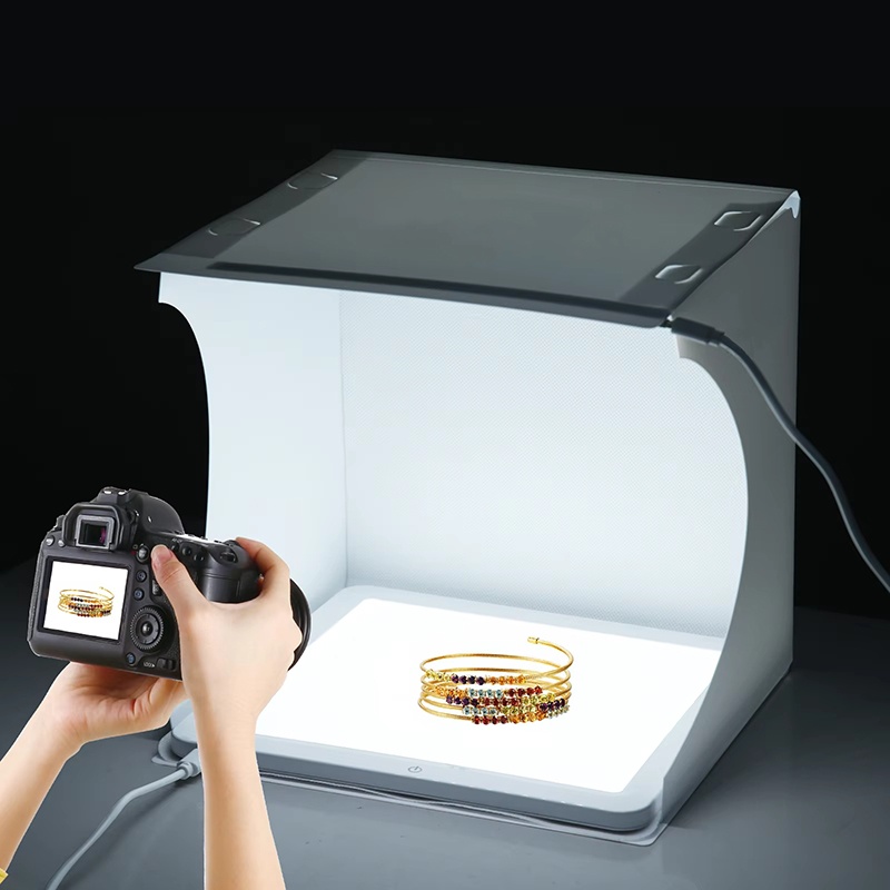 กล่องถ่ายภาพพกพาขนาด 20 ซม. พร - Photography Lighting Description บทวิจารณ์และราคา