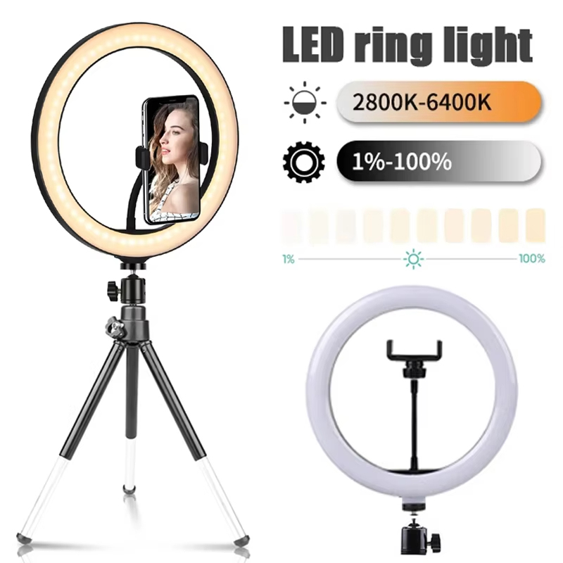 ไฟวงแหวนเซลฟี่ขนาด 10 นิ้ว ไฟเ - Photography Lighting Description บทวิจารณ์และราคา