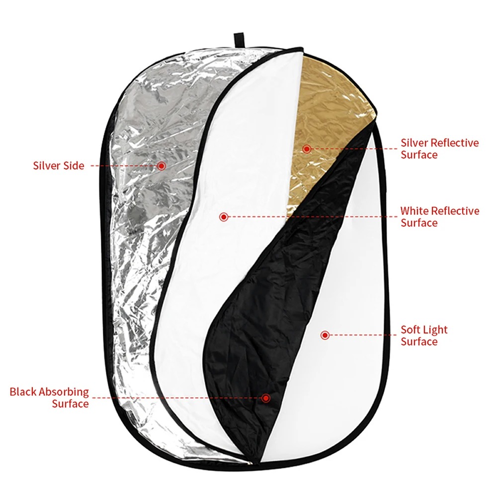 แผ่นสะท้อนแสงแบบพับได้ 5-in-1  - Photography Lighting Outdoor บทวิจารณ์และราคา
