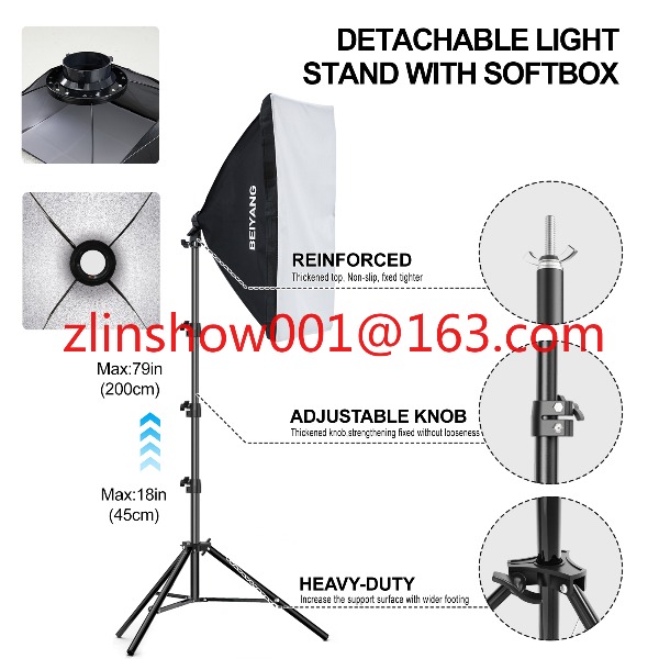 ชุดอุปกรณ์สตูดิโอถ่ายภาพ 2.6*3 - Photography Lighting Kit With Backdrop บทวิจารณ์และราคา