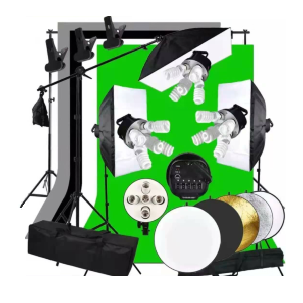 ชุดอุปกรณ์ถ่ายภาพครบชุดสำหรับผ - Photography Lighting Kit With Backdrop บทวิจารณ์และราคา