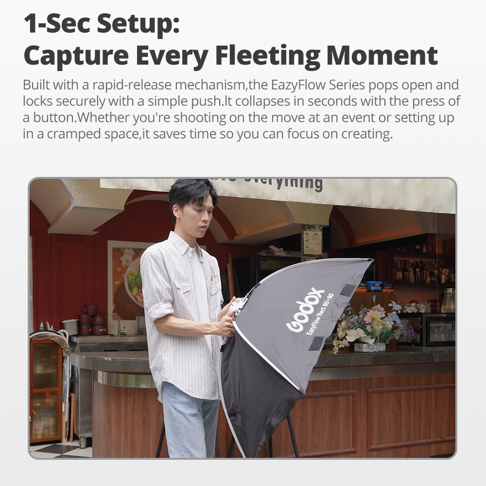 ซอฟต์บ็อกซ์พับได้ Godox EazyFl - Photography Lighting Meter บทวิจารณ์และราคา